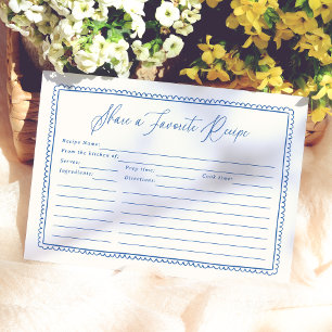 Share A Recipe Whimsical Hand Drawn Bridal Shower