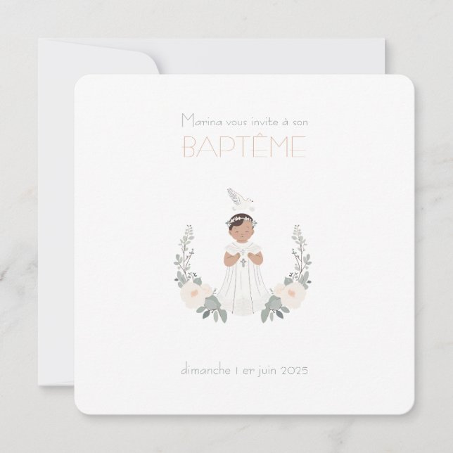 Share Baptism Marina Invitation (Front)