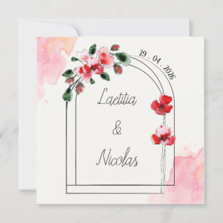 Share "Coquelicots" Square Holiday Card
