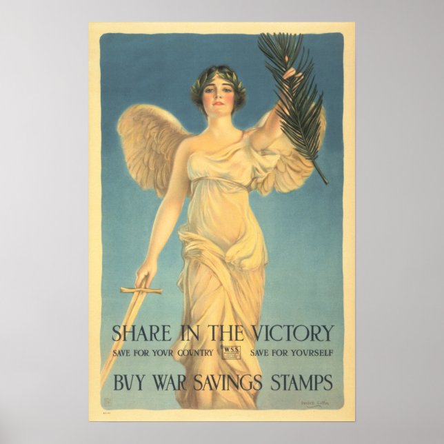 Share in the Victory! Buy US War Savings Stamps Poster (Front)