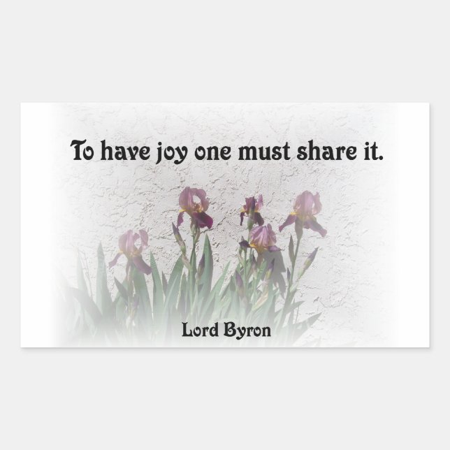 Share Joy Rectangular Sticker (Front)