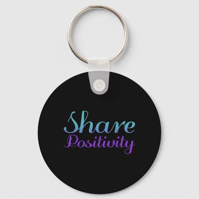 Share Positivity Prevention Design Key Ring (Front)