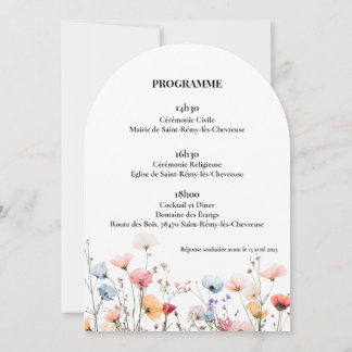 Share Spring Wedding Invitation
