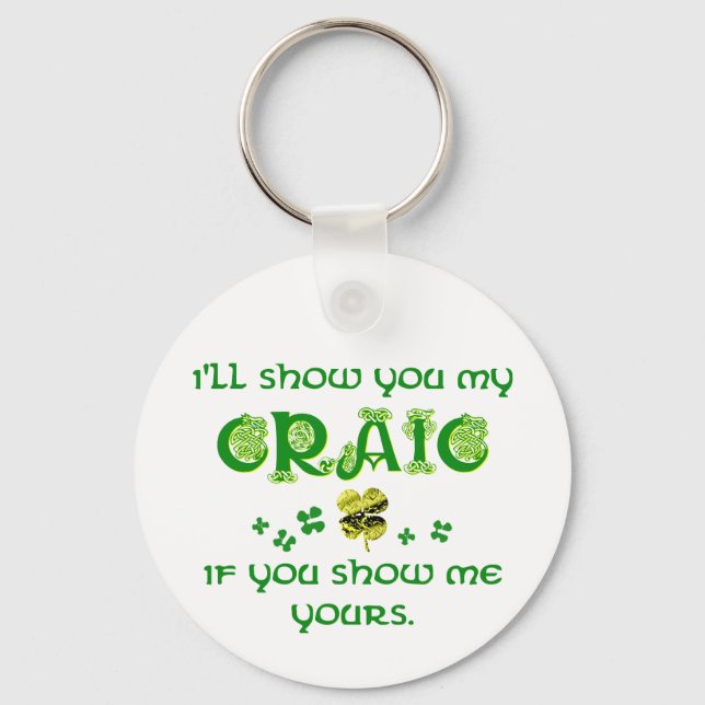 Share the Craic Key Ring (Front)