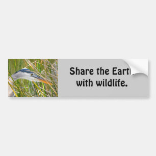 Share the Earth with Wildlife Bumper Sticker