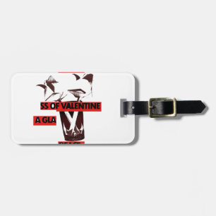 Share the Love: A Glass of Valentine Peace Art Luggage Tag