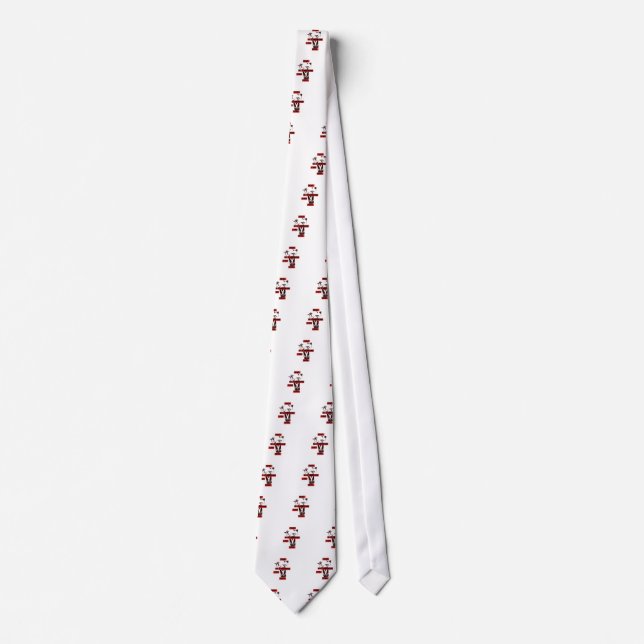 Share the Love: A Glass of Valentine Peace Art  Tie (Front)