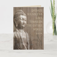 Share the Love Buddhist Wood Effect Buddha Quote