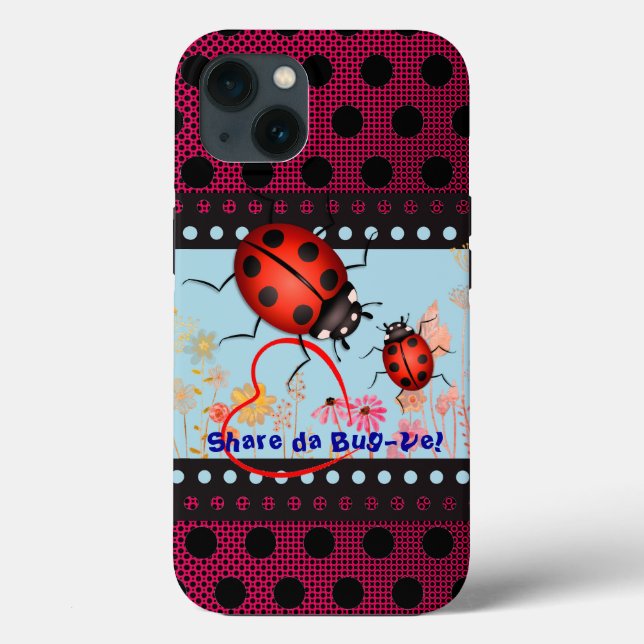 Share the Love Bug Case-Mate iPhone Case (Back)