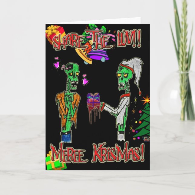 share the love christmas card (Front)