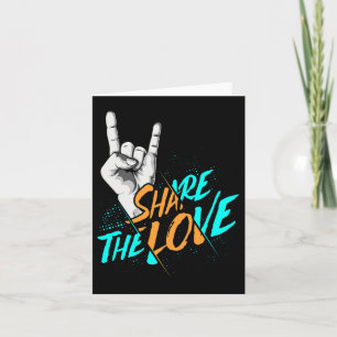 Share The Love Men Women Kids Boys Girls Asl Gift  Card