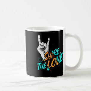 Share The Love Men Women Kids Boys Girls Asl Gift  Coffee Mug