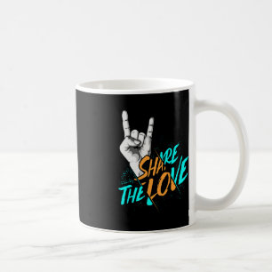 Share The Love Men Women Kids Boys Girls ASL Gift  Coffee Mug