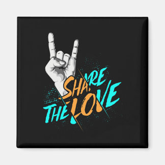 Share The Love Men Women Kids Boys Girls ASL Gift  Magnet