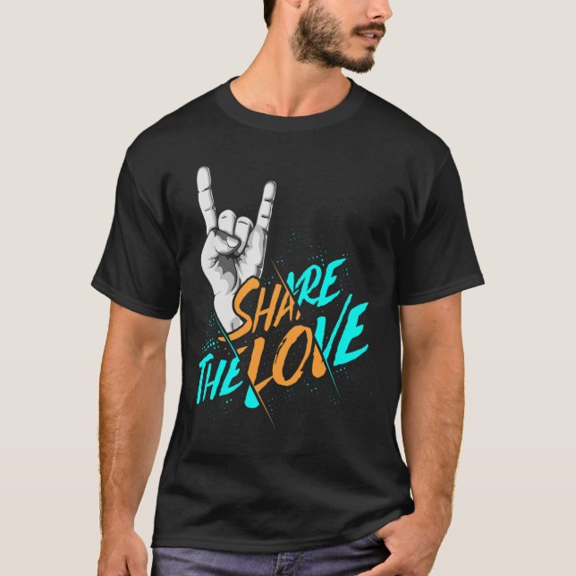 Share The Love Men Women Kids Boys Girls ASL Gift  T-Shirt (Front)