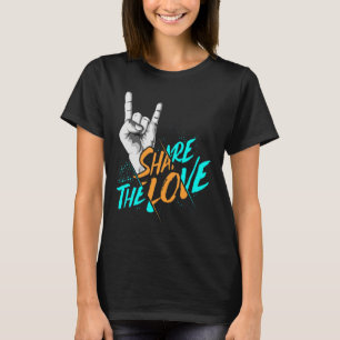 Share The Love Men Women Kids Boys Girls Asl Gift  T-Shirt