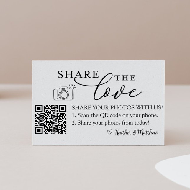 Share the Love Photo Album QR Code  Enclosure Card (Creator Uploaded)