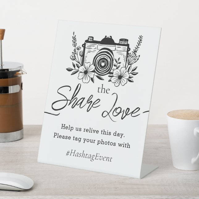 Share the Love Photo Hashtag Sign (In SItu)