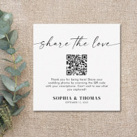Share The Love QR Code Wedding Photo Sharing