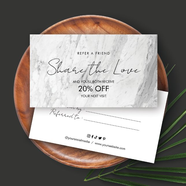 Share the Love Referral Card Design (Creator Uploaded)