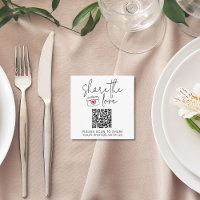 Share The Love Scan QR Code Wedding Table