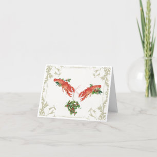 Share the Love Vintage Lobster Christmas Card