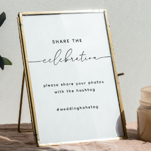 Share the love wedding hahshtag sign