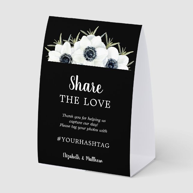 Share the Love Wedding Hashtag (Front)