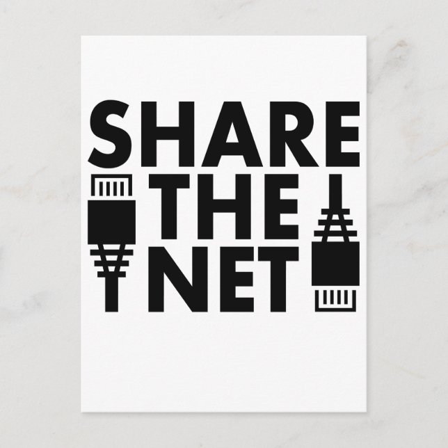 Share the Net Postcard (Front)