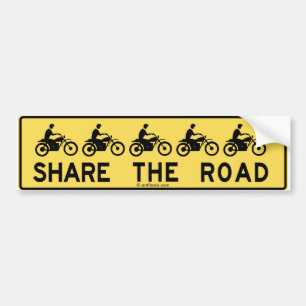 Share the road bumper sticker