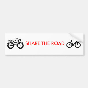 share the road bumper sticker