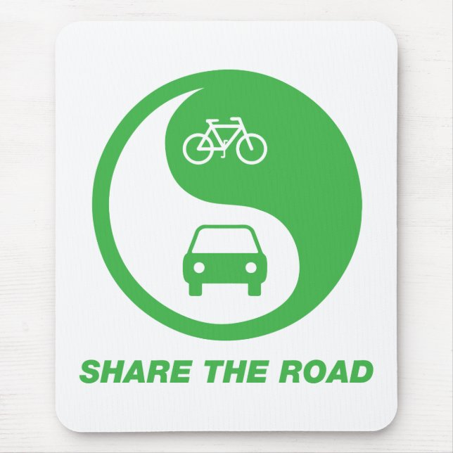 Share the Road Mouse Mat (Front)