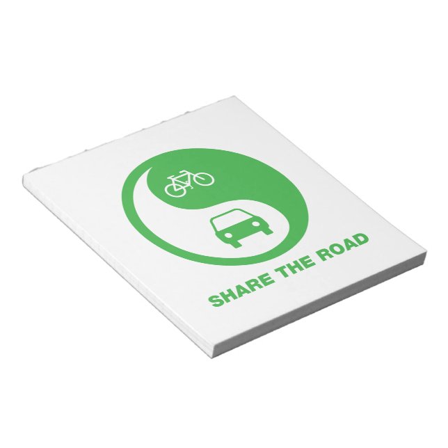 Share the Road Notepad (Angled)