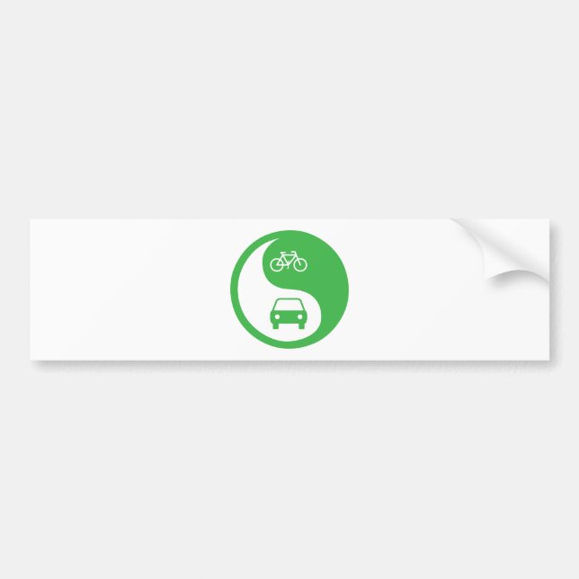 Share the Road Yin Yang Bumper Sticker (Front)