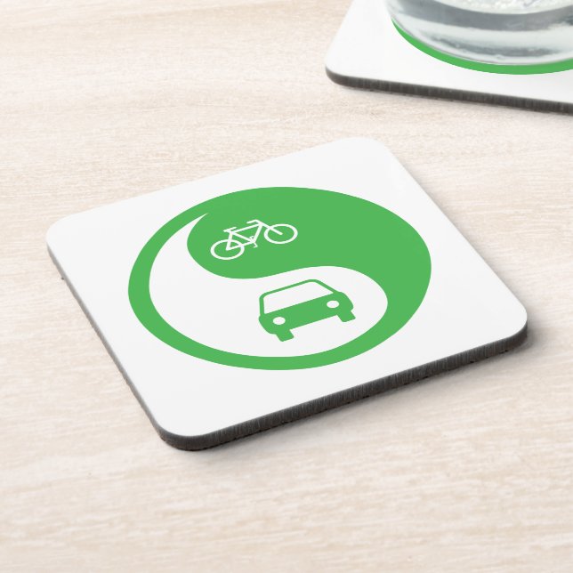 Share the Road Yin Yang Coaster (Left Side)