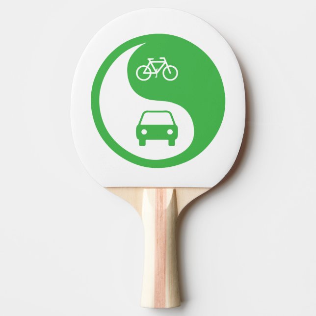 Share the Road Yin Yang Ping Pong Paddle (Front)