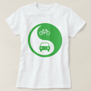 Share the Road Yin Yang T-Shirt