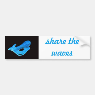 share the waves bumpersticker bumper sticker