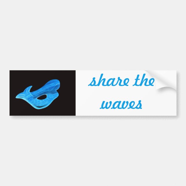 share the waves bumpersticker bumper sticker (Front)