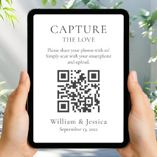 Share Wedding Photos With QR Code Card