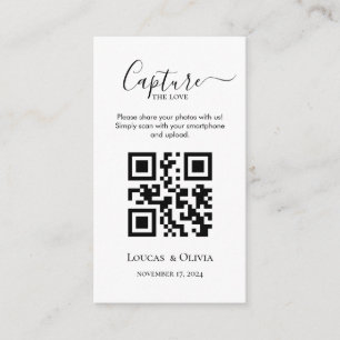 Share Wedding Photos With QR Code Enclosure Card