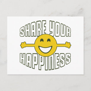 Share Your Happiness Postcard