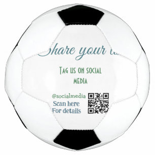 Share your love tag snap social media add q r code football