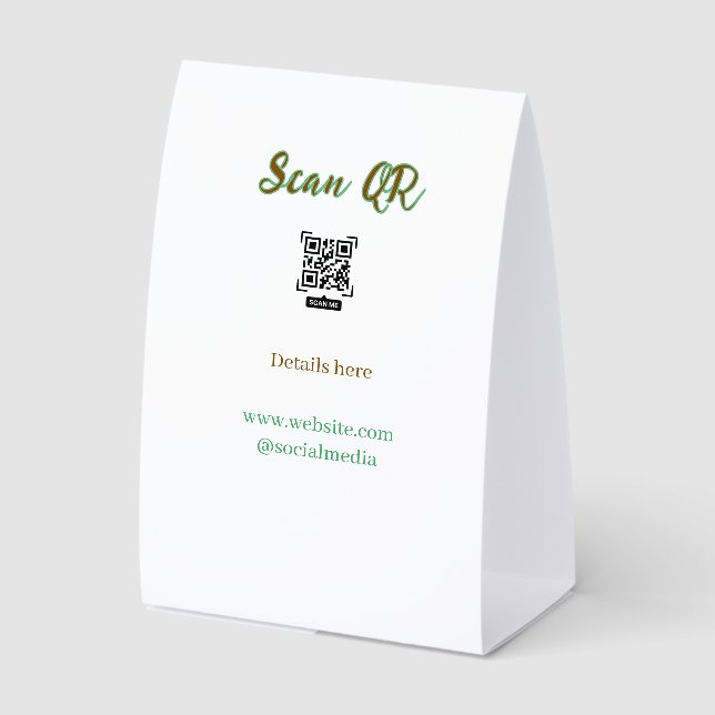 Share your picture scan QR code add website email  (Front)