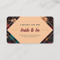 Share your Recipe - Floral Theme Bridal Shower