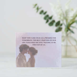 Shared Future & Growth Love Quote Postcard | Build