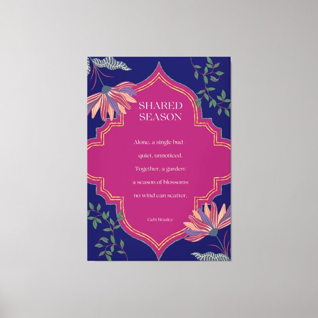 Shared Season Canvas Print (Front)