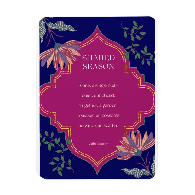 Shared Season poem card Magnet (Vertical)
