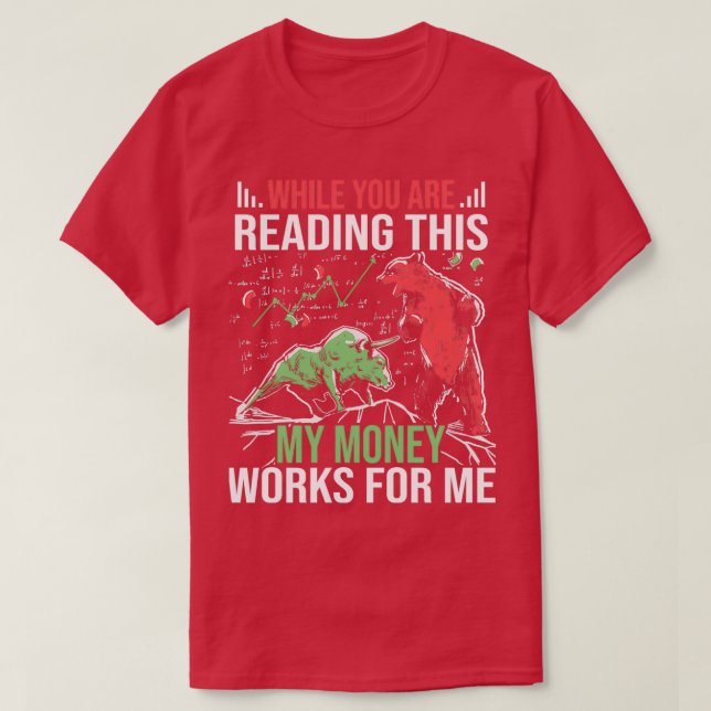 Shares Invest Bull And Bear Stock Market 2 T-Shirt (Design Front)