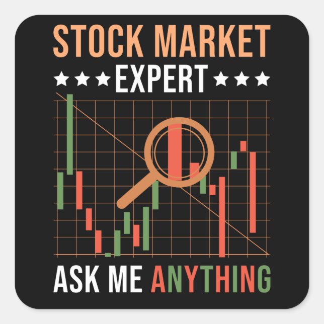 Shares Investor Expert Square Sticker (Front)